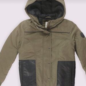Vans Standpoint Hooded Jacket With Faux Leather Pockets
